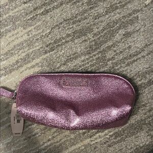 Glamorous Pink Wristlet with Shimmering Finish
